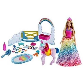 Barbie Dreamtopia Princesa y Unicornio Muñeca