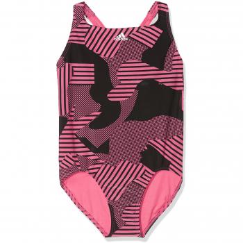 Adidas Yg 1Pc AOP Bañador, Niñas, Rosa
