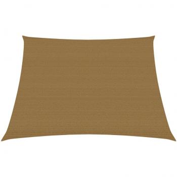 Toldo de vela HDPE gris taupe 160 g/m² 4/5x3 m