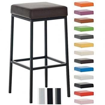 Taburete de Bar Montreal 80 cm Marrón con Estructura Metálica
