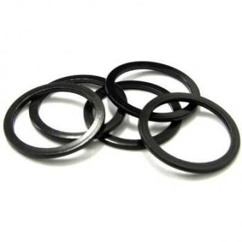 MSC Bikes MSC ALU 2 mm (5Uni) - Espaciadores dirección de Ciclismo, Color Negro