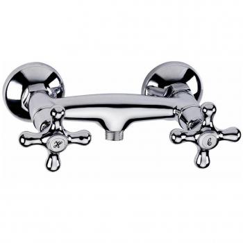 Clever 94477 Grifo de Ducha Bimando With2 Antigona, Elegance, Cromado