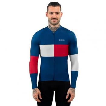 Maillot de Manga Larga para Hombre de Ciclismo M2 Vezzana Siroko Azul