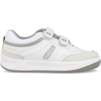 Zapatillas Paredes Estrella Velcro Unisex Blancas
