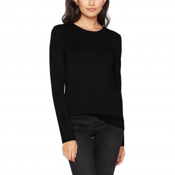 PIECES Pcsirene LS tee Noos, Camisa Manga Larga Mujer, Negro