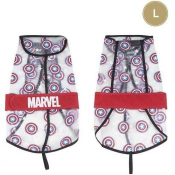 Impermeable Ajustable para Perro Capitán América Marvel Disney Talla L