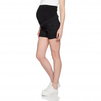MAMALICIOUS Mlalbe, Pantalones Cortos Premamá para Mujer, Negro