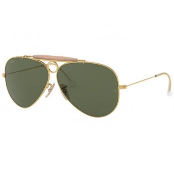 Ray-Ban RB3138 Shooter W3401 Men's Sunglasses Gold Size 58