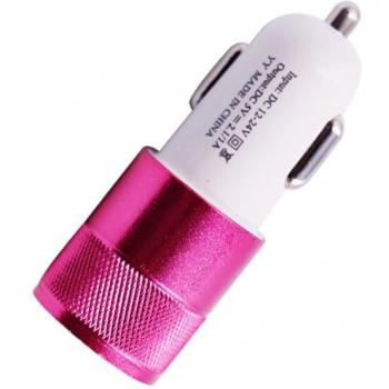 Cargador de coche USB Doble 3.1A para Smartphone/Tableta Metalizado