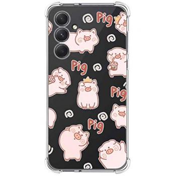 Funda Antigolpes de Silicona para Samsung Galaxy A54 5G con Diseño de Cerdos y Dibujos