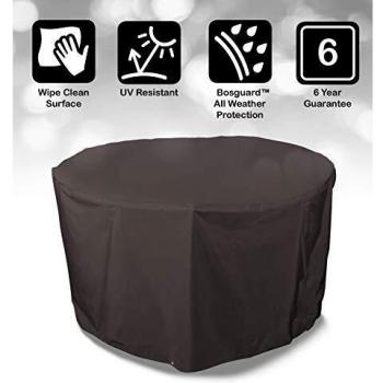 Bosmere D540 Storm Black - Funda para Mesa Circular con 4 Asientos