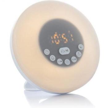 InnovaGoods-Despertador Amanecer Recargable con Altavoz Slockar InnovaGoods