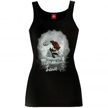 Ariel La Sirenita Waiting For You Top Mujer Negro XL