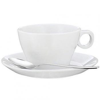 WMF - Taza Café Cappuccino con Plato y Cuchara 0,15l , 6cm altura Barista