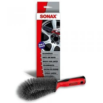 Cepillo Limpiallantas SONAX 04179000 - Cepillo Ergonómico para la Limpieza de Suciedad Persistente en Llantas de Acero y Aluminio