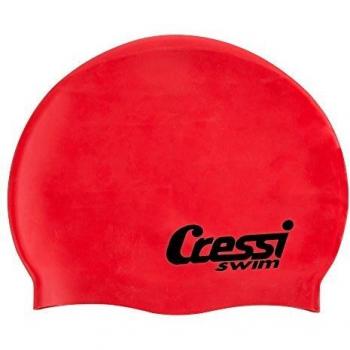 Gorro de natación Cressi silicona infantil rojo