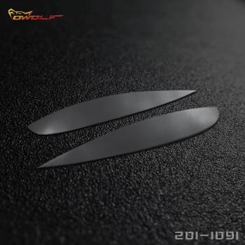 Fibra de vidrio párpado Cejas de faros delanteros de fundas