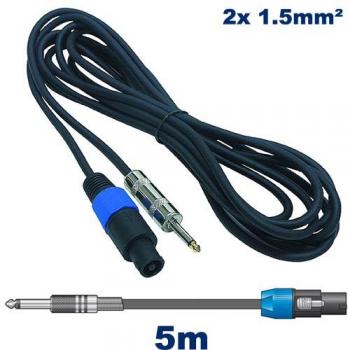 Cable de altavoz NL2 a jack 6.3mm 1,5mm² 5m