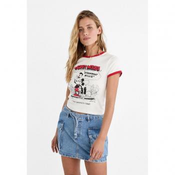 Stradivarius Denim Cargo Mini Skirt - Blue Denim 4/0