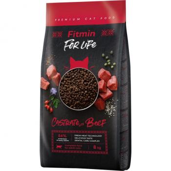 Fitmin Cat For Life Castrate Adulto con Ternera - 8 kg