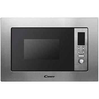 Candy MIG1730DX, Microondas Integrable con Grill, 17L, 1050W, 5 Niveles, Digital, 8 Programas, Bloqueo, Plato 24,5CM, Grill Rack, Express Cooking, Descongelación Automática, Apertura Izquierda, Inox