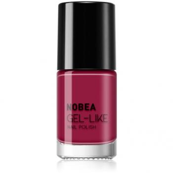 NOBEA Gel-Effect Day-to-Day Nail Polish in Pomegranate Red #N45, 6 ml