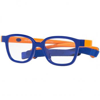 Miraflex MF4002 Kids K603 Blue Eyeglasses Size 46 - Frame Only, Free Lenses Available, HSA/FSA Insurance Eligible, Blue Light Block Available