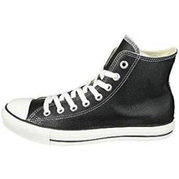 Converse Chuck Taylor All Star High Leather Sneakers - Unisex, Black, Size 44