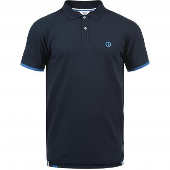 Polo Hombre SDBenjamin de !Solid, con cuello tipo polo, mezcla de algodón, corte regular, tamaño M, color azul insignia y espalda alargada