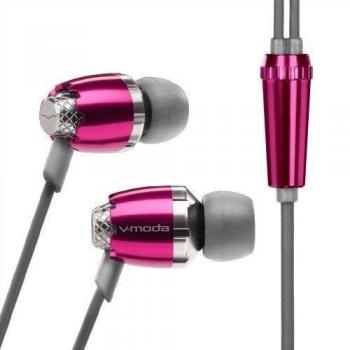 V-Moda - Auriculares In-Ear con aislante contra el ruido, color rosa
