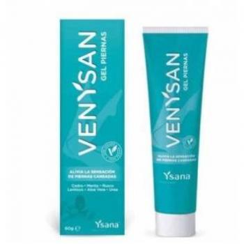 Ysana Venysan Gel Piernas 60g - Gel para piernas, alivia la sensación de pesadez y cansancio, formulado con ingredientes naturales, textura ligera y de rápida absorción, ideal para uso diario