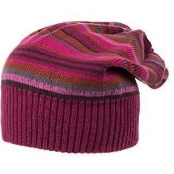 maximo Mütze gestreift-Gorro Niñas,    Rouge