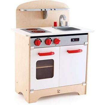 Hape Gourmet Kitchen Kid's Wooden Play Kitchen in White