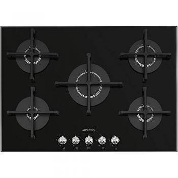 SMEG PV175N2 - Placa de cocina de gas, color negro