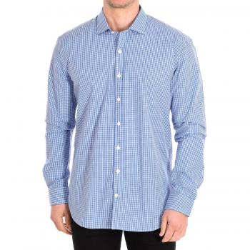 Camisa manga larga Slim TILLEUL04 para hombre