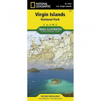 Virgin Islands National Park Illustrated Trail Map by National Geographic