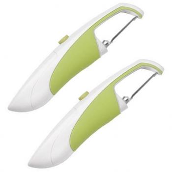 Zyliss – Pelador de eléctrica variación, plástico, verde, Electric Peeler DOUBLE Pack