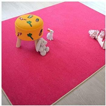 Alfombra infantil pailletada rosa 70 x 100 cm