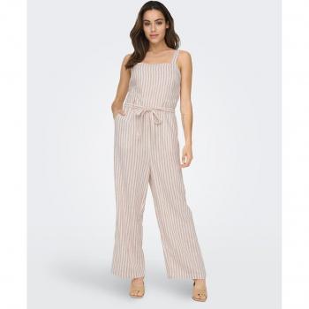 Mono de mujer de tirantes con tejido fluido Only