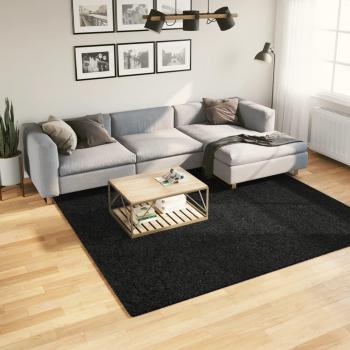 Alfombra peluda de pelo largo moderna PAMPLONA 240x240 cm Color Antracita, Beige, Crema - Alfombra de Piso para Sala de Estar, Dormitorio, Habitación, Salón