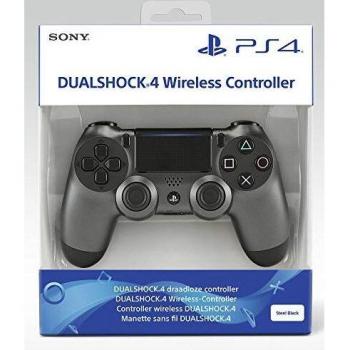 Sony DualShock 4 v2 Gamepad PlayStation 4 Negro, Acero inoxidable - Volante/mando
