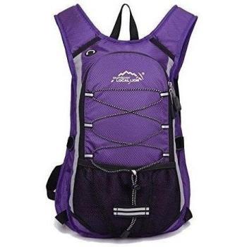 Minetom Ultra Ligero 12L Mochilas Impermeable Viaje Morral Deporte Sport Multifunción Bolsa Plegable Trekking Viajes Púrpura Version B