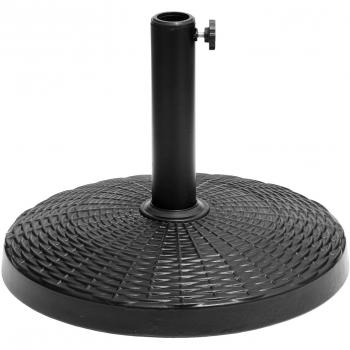 Base para sombrilla recta Quimper negra compatible con mástiles de 38 a 48 mm