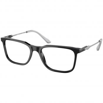 Prada Stylish Vista Black Unisex Eyeglasses Size 53 - Blue Light Block Available
