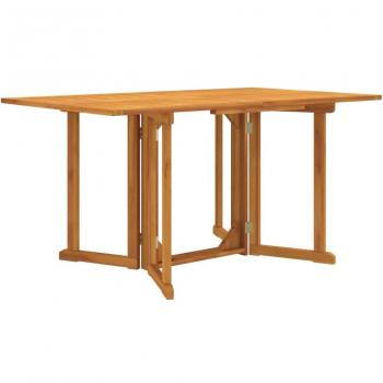 Mesa de jardín plegable mariposa 150x90x75cm teca maciza
