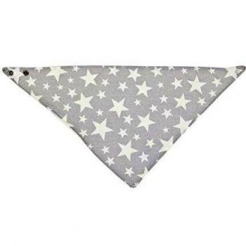 Cambrass Star - Babero tipo bandana, color gris
