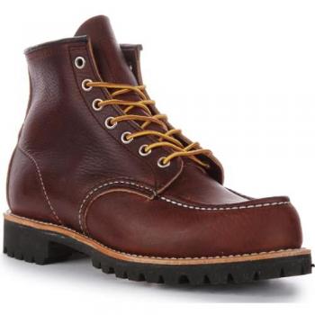 Men's Red Wing Classic 6 Inch Moc Toe Brown Leather Boots - Size 8