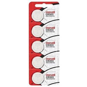 Pilas de botón Maxell CR2032 Litio 3V, Pack de 80 Unidades, Alta Duración y Tecnología Estable