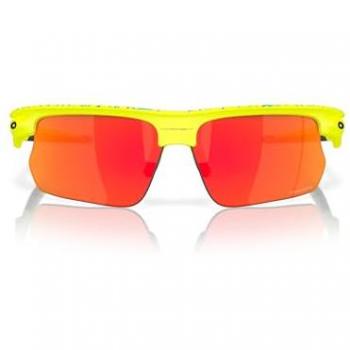 Oakley Bisphaera Matte Yellow Tennis Sunglasses with Neuron Prizm Ruby Lenses, Unisex, Size 68 MM