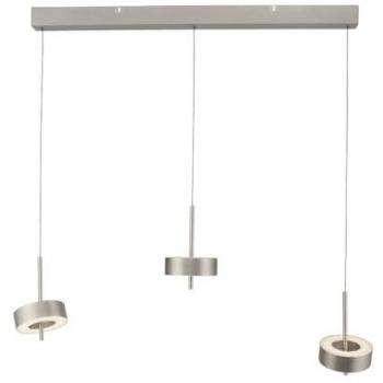 Lámpara Colgante LED Q-Rotate Smart Home en Aluminio 3 Luces, Dimmable, Función de Memoria y Altura Ajustable
